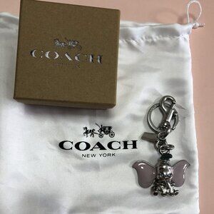 Disney x Coach Dumbo Jeweled Bag Charm Keychain